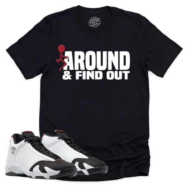 Find Out Shirt, Air Jordan 14 Black Toe Shirt Match Sneaker ,487471-160 Jezsport.com