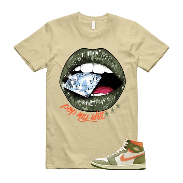 Craft Celadon 1 High OG Sky J Light Olive Bright Mandarin Coconut Milk T Shirt Match POP ,FB9934-300 Jezsport.com