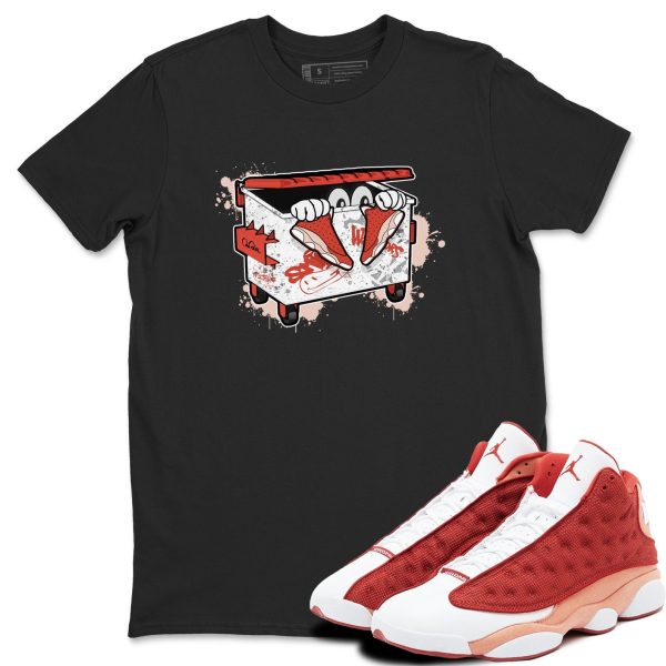 Kick Trash - Sneaker Shirts To Match Jordans AJ13 Dune Red, DJ5982-601 Jezsport.com