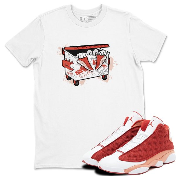 Kick Trash - Sneaker Shirts To Match Jordans AJ13 Dune Red, DJ5982-601 Jezsport.com