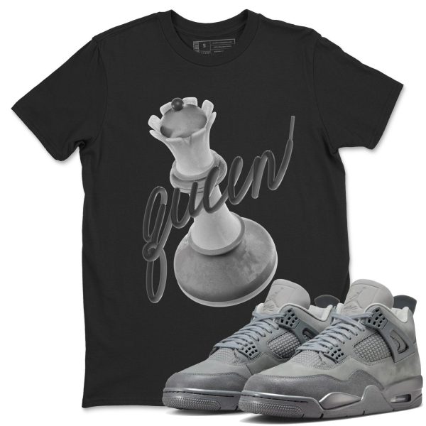 3D Queen Unisex Shirts To Match Jordans Jordan 4s Wet Cement, FQ7928-001 Jezsport.com