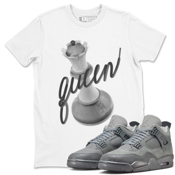 3D Queen Unisex Shirts To Match Jordans Jordan 4s Wet Cement, FQ7928-001 Jezsport.com