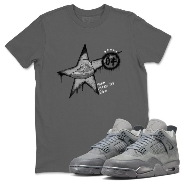 Kicks Make You Glow Unisex Shirts To Match Jordans Jordan 4s Wet Cement, FQ7928-001 Jezsport.com