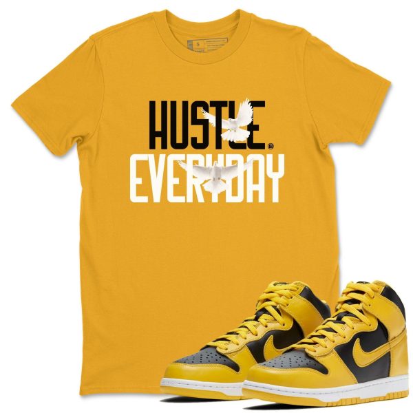 Daily Hustle Unisex Crew Neck Sneaker Matching Tee Shirt To Match Dunks High Iowa, CZ8149-002 Jezsport.com