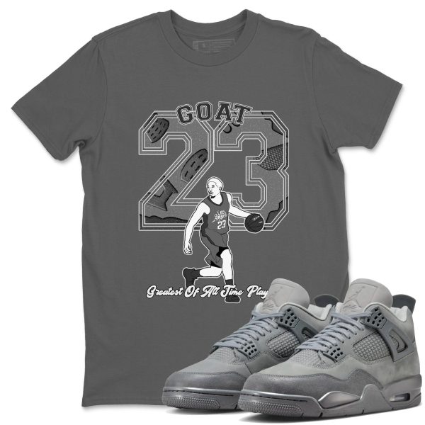 Goat Player Sneaker T-Shirt To Match Jordan 4s Wet Cement, FQ7928-001 Jezsport.com