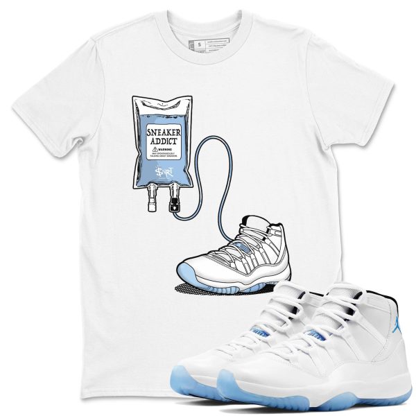 Sneaker Therapy Casual Unisex Cotton Sneaker T-Shirt To Match Jordan 11s Columbia, CT8012-104 Jezsport.com