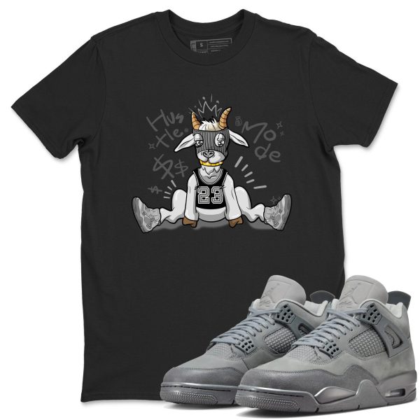 Hustle Goat Sneaker T-Shirt To Match Jordan Jordan 4 SE Wet Cement, FQ7928-001 Jezsport.com