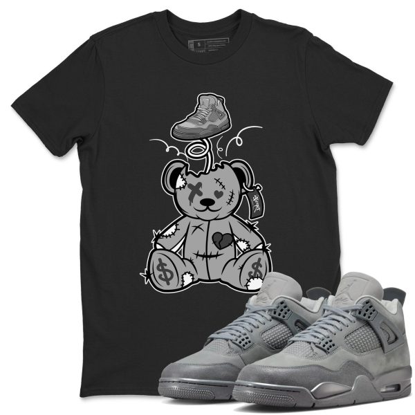 Surprise Teddy Bear Sneaker T-Shirt To Match Jordan Jordan 4 SE Wet Cement, FQ7928-001 Jezsport.com