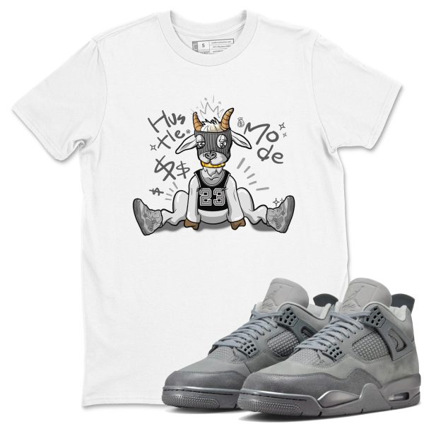 Hustle Goat Sneaker T-Shirt To Match Jordan Jordan 4 SE Wet Cement, FQ7928-001 Jezsport.com