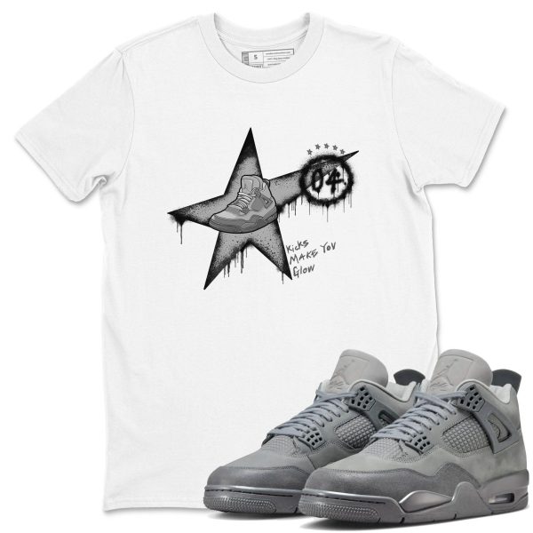 Kicks Make You Glow Unisex Shirts To Match Jordans Jordan 4s Wet Cement, FQ7928-001 Jezsport.com