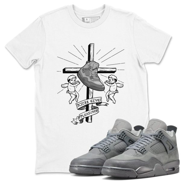 Kicks Give Pleasures Unisex Shirts To Match Jordans Jordan 4s Wet Cement, FQ7928-001 Jezsport.com