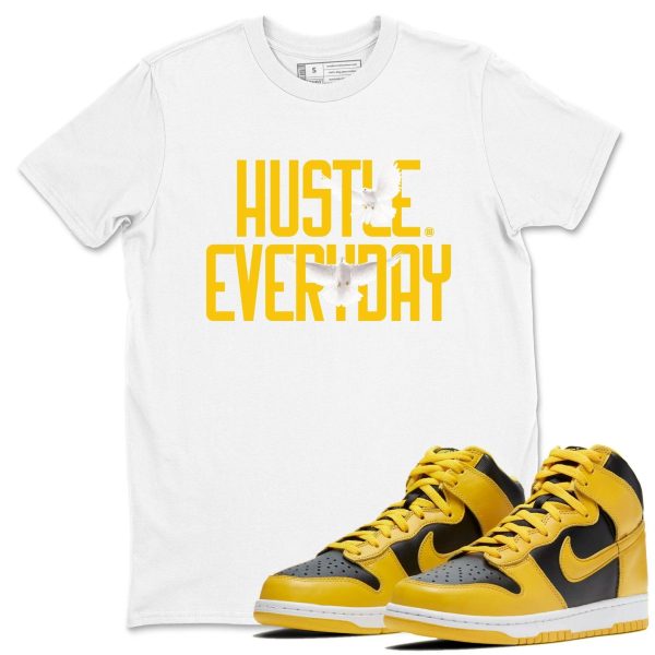 Daily Hustle Unisex Crew Neck Sneaker Matching Tee Shirt To Match Dunks High Iowa, CZ8149-002 Jezsport.com