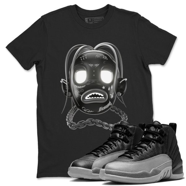 Goosebumps Boy Unisex Shirts To Match Jordans 12s Retro Black Wolf Grey, CT8013-010 Jezsport.com