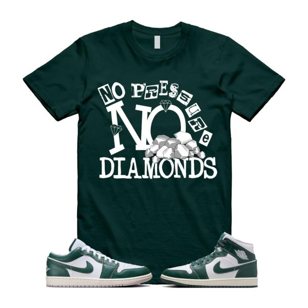 1 Oxidized Green White Sail Mid Low T Shirt Match DIAMOND ,Fq7687-300 / BQ6472-133 Jezsport.com