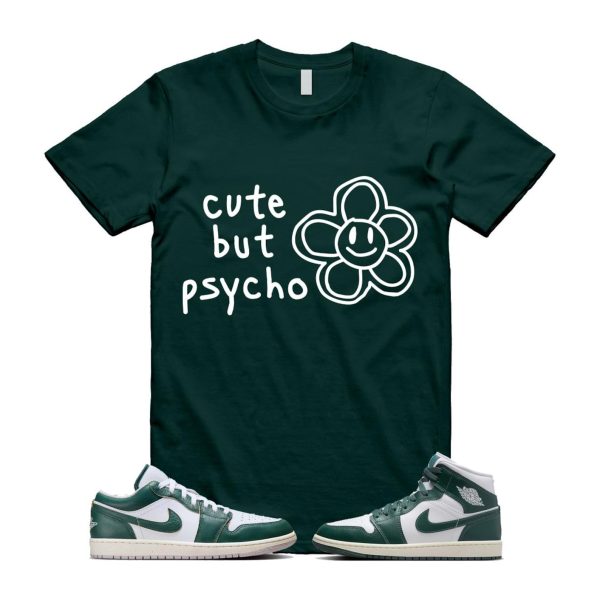 1 Oxidized Green White Sail Mid Low T Shirt Match PSYCHO ,Fq7687-300 / BQ6472-133 Jezsport.com