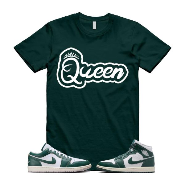 1 Oxidized Green White Sail Mid Low T Shirt Match Q2 ,Fq7687-300 / BQ6472-133 Jezsport.com