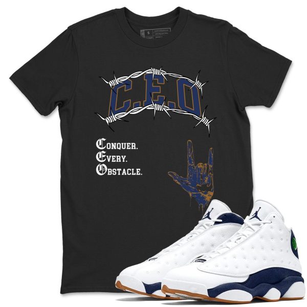 CEO T-Shirts To Match Jordans Streetwear 13s Retro Midnight Navy, 414571-140 Jezsport.com