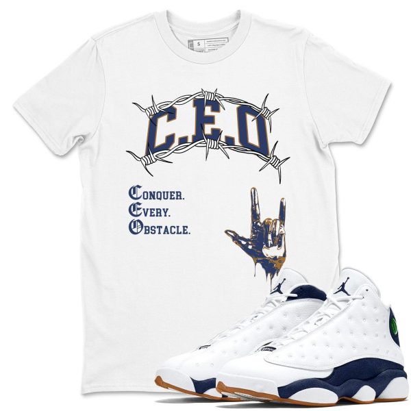 CEO T-Shirts To Match Jordans Streetwear 13s Retro Midnight Navy, 414571-140 Jezsport.com