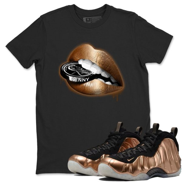 Lips Coin T-Shirts To Match Jordans Streetwear Air Foamposite One Metallic Copper, FZ9902-001 Jezsport.com