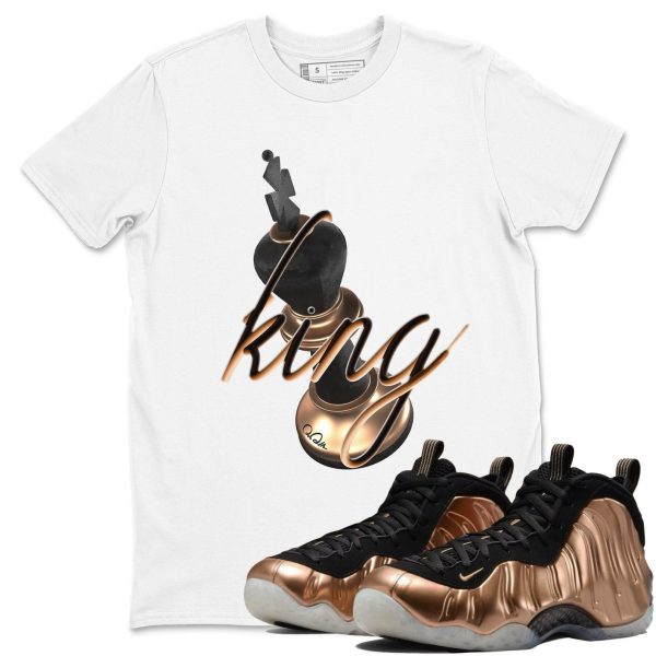 3D King Unisex Cotton T-Shirt To Match Air Foamposite One Metallic Copper, FZ9902-001 Jezsport.com