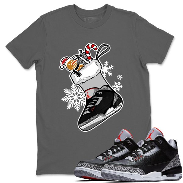 Sneaker Stocking Christmas Gifts - Shirts To Match Sneakers 3s Black Cement, DN3707-010 Jezsport.com