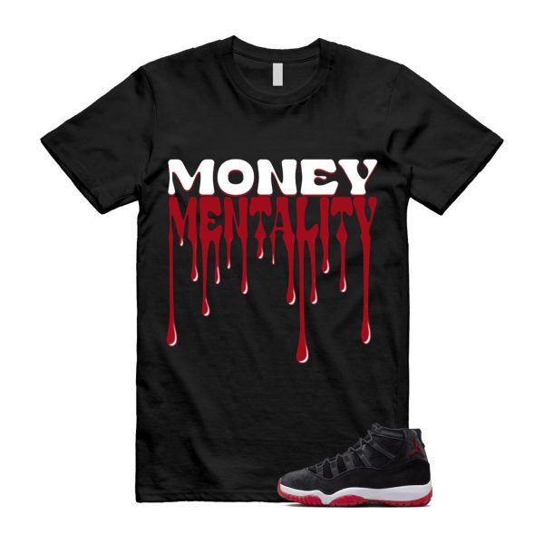 11 Bred Velvet Black Gym Red White T Shirt Match MENTALITY ,DB5457-061 Jezsport.com