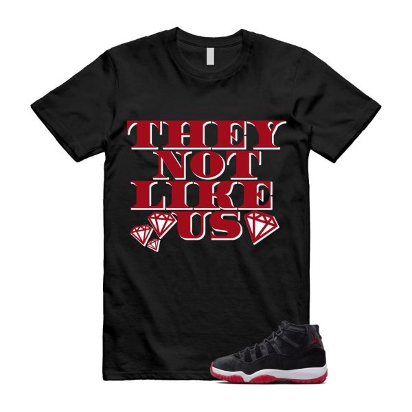 11 Bred Velvet Black Gym Red White T Shirt Match US2 ,DB5457-061 Jezsport.com