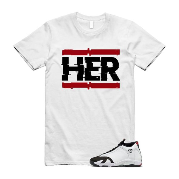 14 Black Toe 2024 White Varsity Red Silver T Shirt Match HER ,487471-160 Jezsport.com