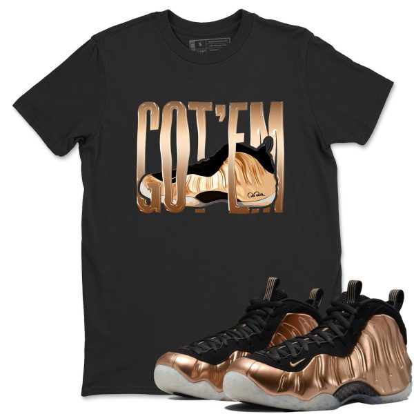 Wiggling Gotem Unisex Cotton T-Shirt To Match Air Foamposite One Metallic Copper,FZ9902-001 Jezsport.com