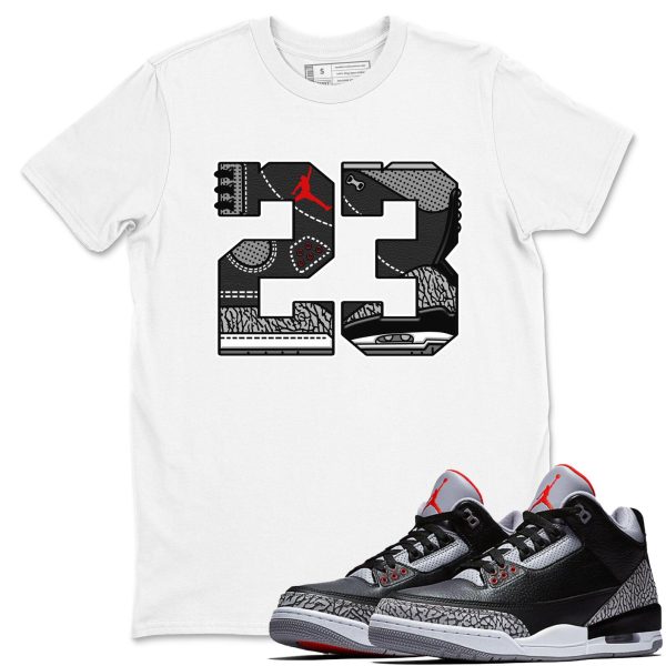 23 Unisex Graphic T-Shirts To Match Sneakers 3s Retro Black Cement, DN3707-010 Jezsport.com