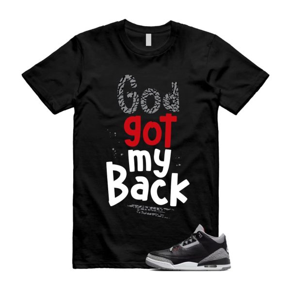 3 Black Cement Grey Fire Red Sail 2024 T Shirt Match GOD ,DN3707-010 Jezsport.com