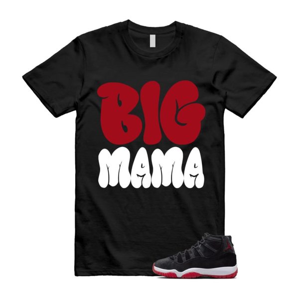 11 Bred Velvet Black Gym Red White T Shirt Match MAMA ,DB5457-061 Jezsport.com