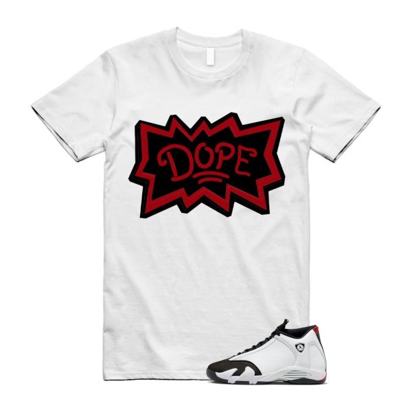 14 Black Toe 2024 White Varsity Red Silver T Shirt Match DOPE ,487471-160 Jezsport.com