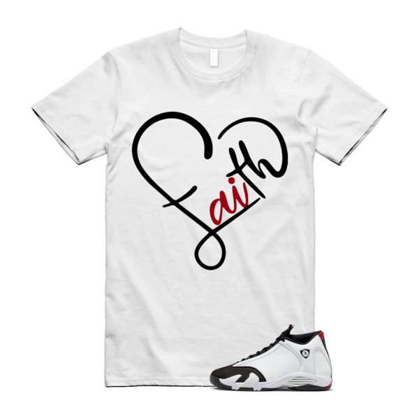 14 Black Toe 2024 White Varsity Red Silver T Shirt Match FAITH ,487471-160 Jezsport.com