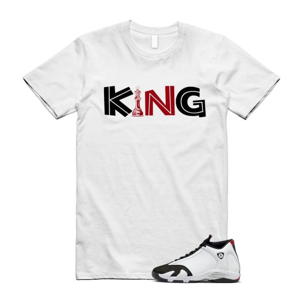 14 Black Toe 2024 White Varsity Red Silver T Shirt Match KING ,487471-160 Jezsport.com