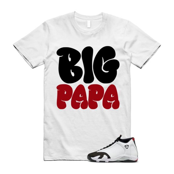 14 Black Toe 2024 White Varsity Red Silver T Shirt Match PAPA ,487471-160 Jezsport.com