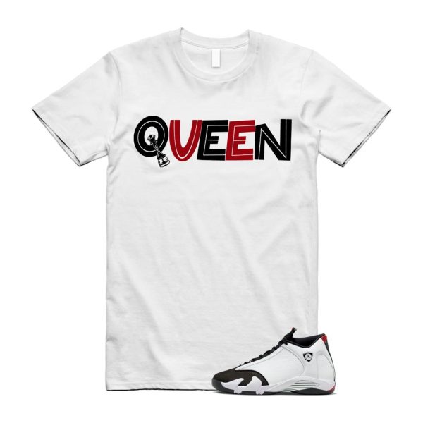 14 Black Toe 2024 White Varsity Red Silver T Shirt Match QUEEN ,487471-160 Jezsport.com