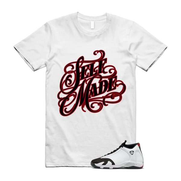 14 Black Toe 2024 White Varsity Red Silver T Shirt Match SELF ,487471-160 Jezsport.com