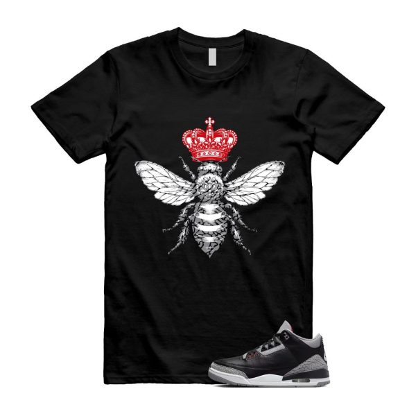 3 Black Cement Grey Fire Red Sail 2024 T Shirt Match BEE ,DN3707-010 Jezsport.com