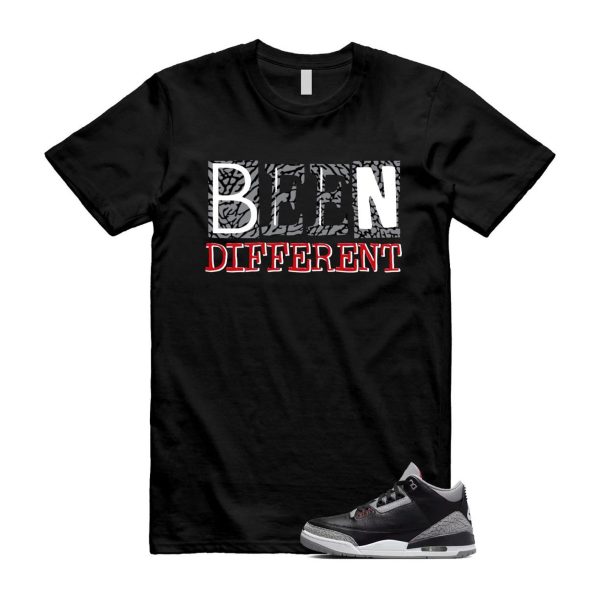 3 Black Cement Grey Fire Red Sail 2024 T Shirt Match BEEN ,DN3707-010 Jezsport.com