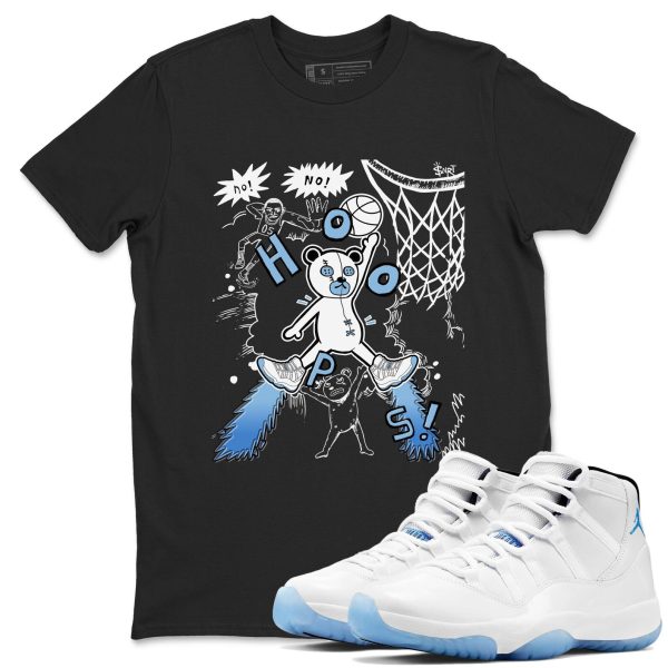 Stop The Bear Graphic T-Shirt to wear with jordans 11s Retro Legend Blue, CT8012-104 Jezsport.com