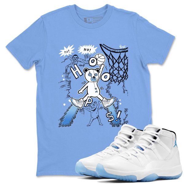 Stop The Bear Graphic T-Shirt to wear with jordans 11s Retro Legend Blue, CT8012-104 Jezsport.com