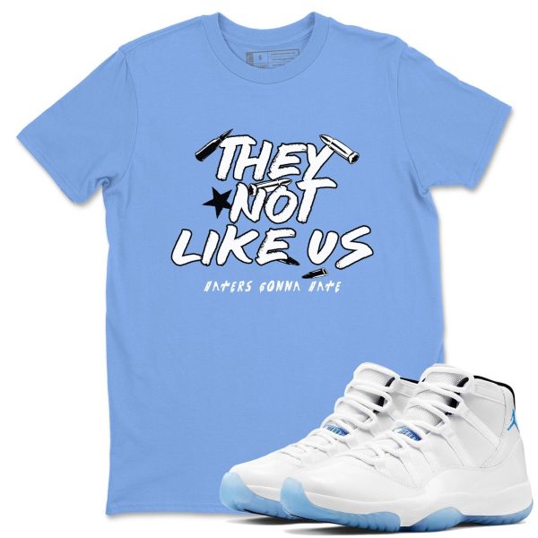 They Not Like Us Graphic T-Shirt to wear with jordans 11s Retro Legend Blue, CT8012-104 Jezsport.com