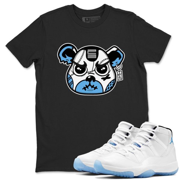 Sneaker Bear Face Graphic T-Shirt to wear with jordans 11s Retro Legend Blue, CT8012-104 Jezsport.com