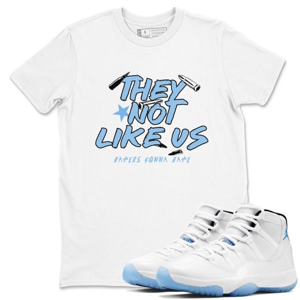 They Not Like Us Graphic T-Shirt to wear with jordans 11s Retro Legend Blue, CT8012-104 Jezsport.com