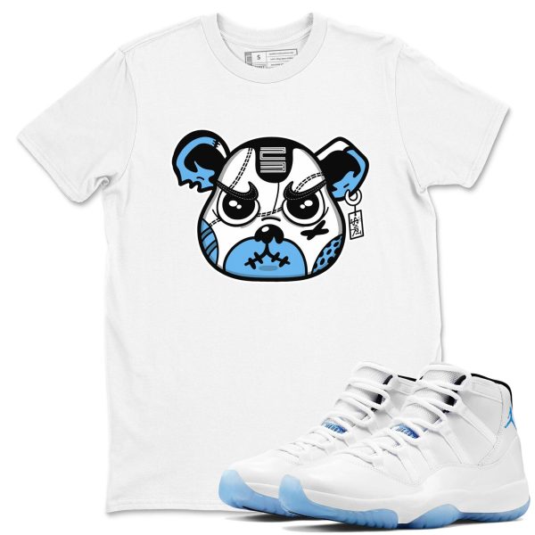 Sneaker Bear Face Graphic T-Shirt to wear with jordans 11s Retro Legend Blue, CT8012-104 Jezsport.com