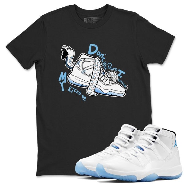 Don't Touch My Kicks Graphic T-Shirt to wear with jordans 11s Retro Legend Blue, CT8012-104 Jezsport.com