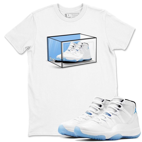 Shoe Box Graphic T-Shirt to wear with jordans 11s Retro Legend Blue, CT8012-104 Jezsport.com