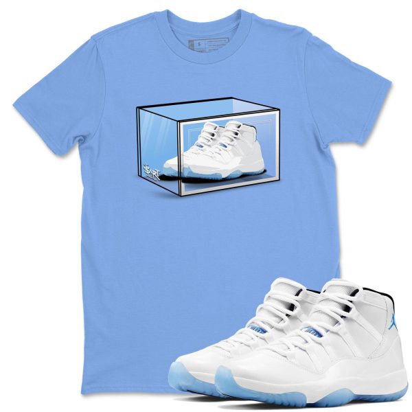 Shoe Box Graphic T-Shirt to wear with jordans 11s Retro Legend Blue, CT8012-104 Jezsport.com