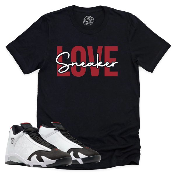 Sneaker Love Shirt, Air Jordan 14 Black Toe Shirt Match Sneaker ,487471-160 Jezsport.com